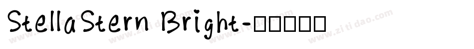 StellaStern Bright字体转换